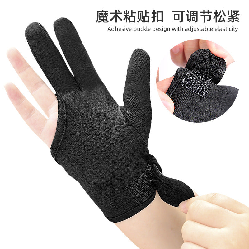 Anti-scald Gloves High Temperature Heat Insulation Gloves Curly Hair Perm Curling Rod Hair Salon Three-finger Gloves for Self-use - image 2