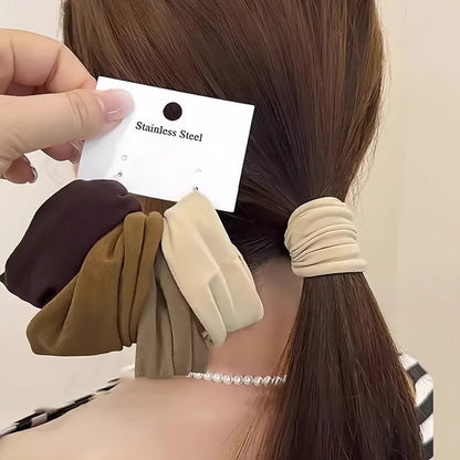 High Elasticity Seamless Ultra-Wide Hair Tie 2026 New Style High Ponytail Hair Rope Elastic Band Women's Hair Ring Hair Accessory - image 3
