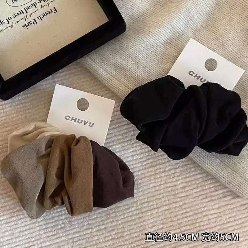 High Elasticity Seamless Ultra-Wide Hair Tie 2026 New Style High Ponytail Hair Rope Elastic Band Women's Hair Ring Hair Accessory - image 4