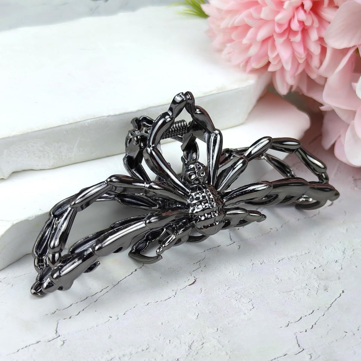 Christmas Halloween metal clip skull back shark clip new angel wings hairpin ponytail clip wings - image 4