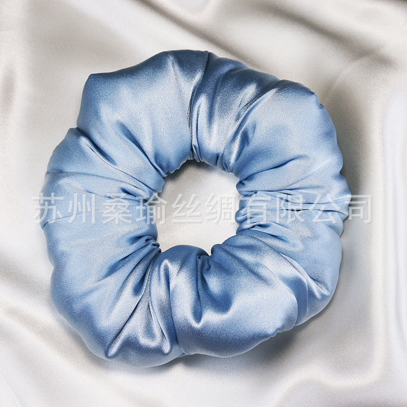 30mm Silk Pillow Hair Tie with a Width of 6.5cm, High Elasticity Hair Accessory for Women, Made of Mulberry Silk - image 2