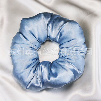 30mm Silk Pillow Hair Tie with a Width of 6.5cm, High Elasticity Hair Accessory for Women, Made of Mulberry Silk - image 2