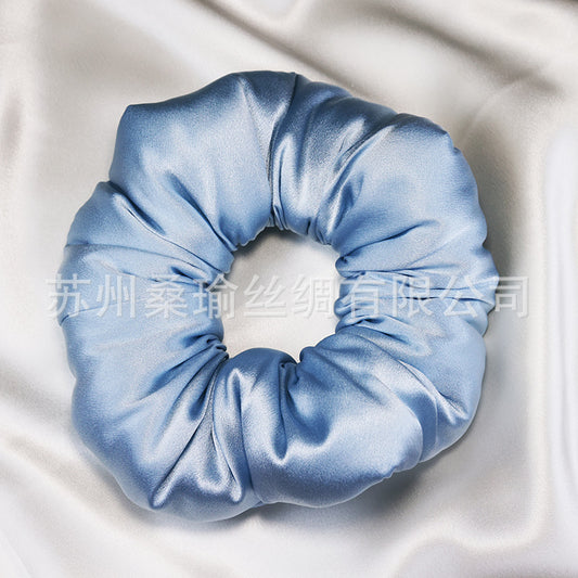 30mm Silk Pillow Hair Tie with a Width of 6.5cm, High Elasticity Hair Accessory for Women, Made of Mulberry Silk - image 2