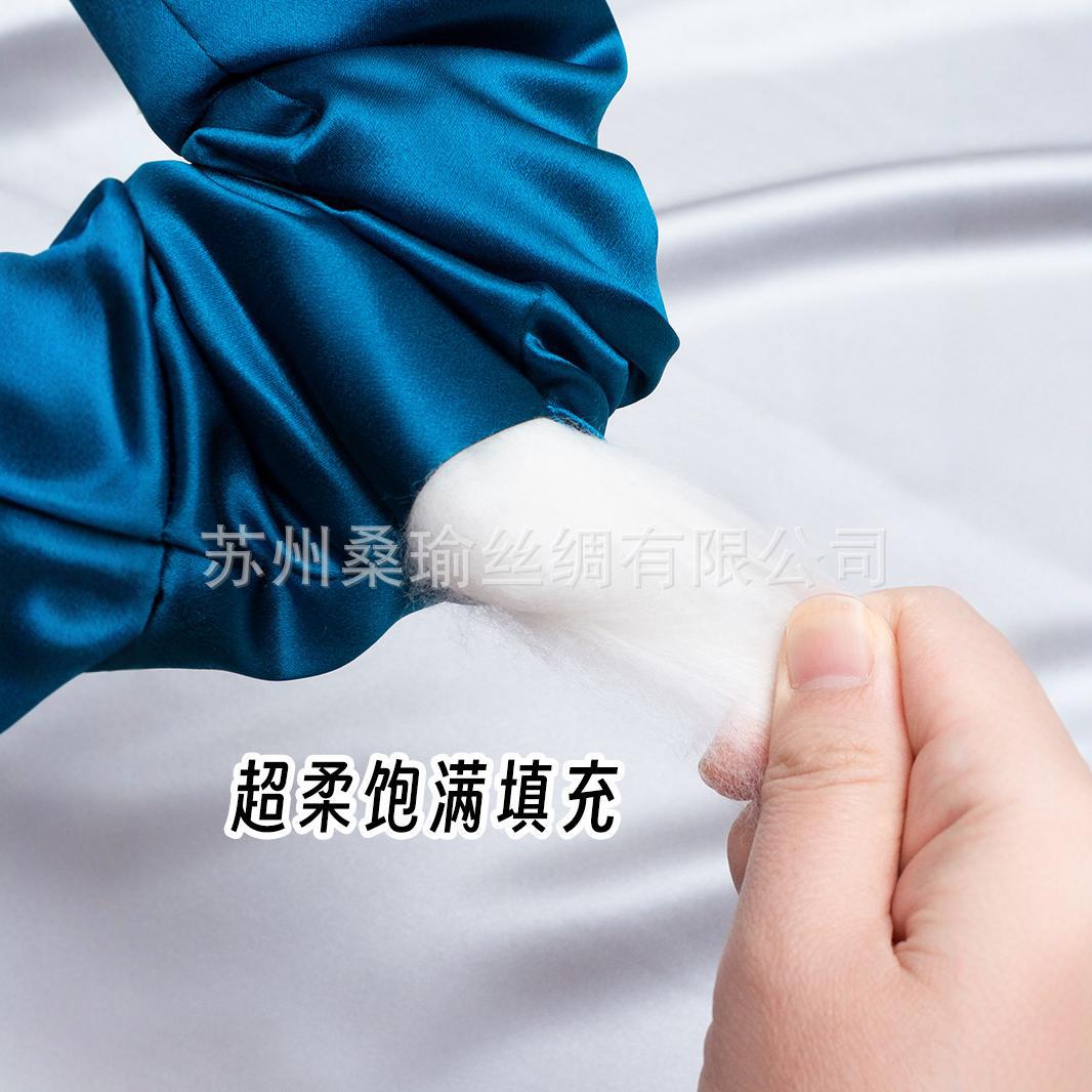 30mm Silk Pillow Hair Tie with a Width of 6.5cm, High Elasticity Hair Accessory for Women, Made of Mulberry Silk - image 3