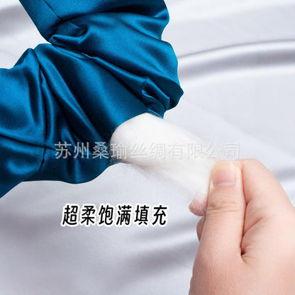 30mm Silk Pillow Hair Tie with a Width of 6.5cm, High Elasticity Hair Accessory for Women, Made of Mulberry Silk - image 3