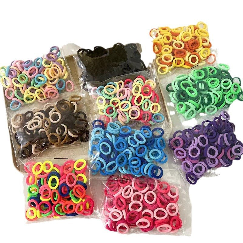 Baby hair band high elastic children's towel ring does not hurt the hair rubber band girls hair rope hair accessories 100 - image 5