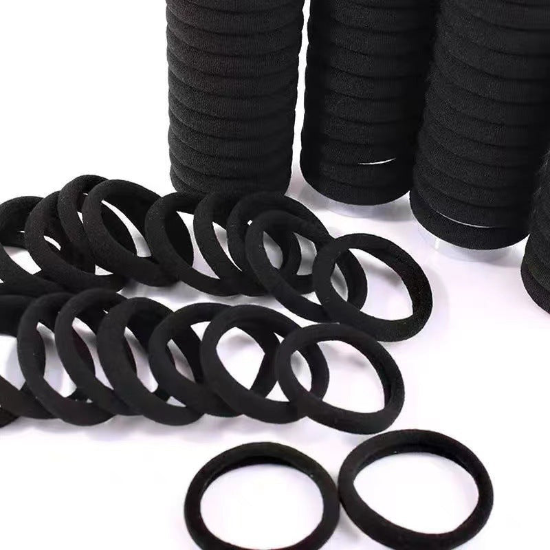 Korean style hair rope simple hair rope durable seamless towel ring bulk wholesale high elastic hair ring headdress - image 3