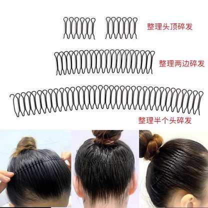 Practical Hair Clips for Women to Manage Stray Hair, Top Clips for the Back of the Head, Invisible Bangs Hair Accessories, Hair Fixing, Anti-Frizz Comb - image 3