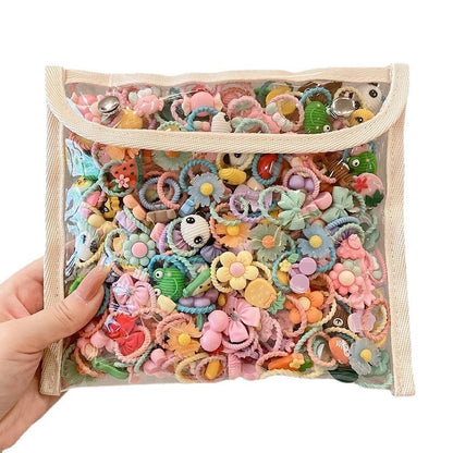 Children's Ring-Shaped Hair Ties, High Elasticity, Non-Damaging to Hair, Hair Bands, Baby Hair Accessories, Hair Ties for Thin Hair - image 5