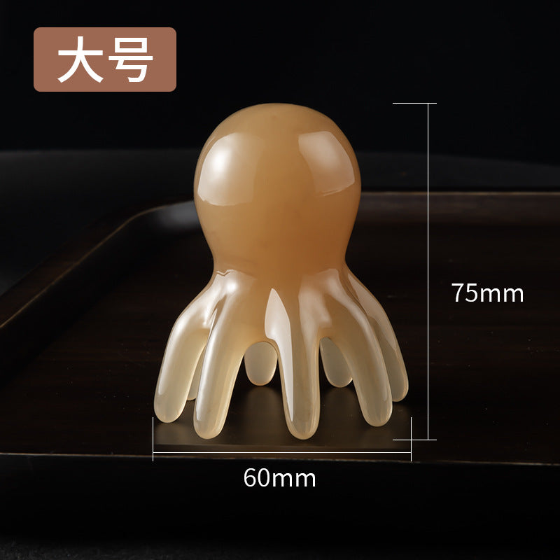 [Shake Sound Explosions] Octopus Massage Comb Head Meridian Massager Scalp Acupoint Head Therapy Comb Octopus Portable - image 4