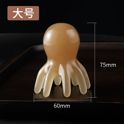[Shake Sound Explosions] Octopus Massage Comb Head Meridian Massager Scalp Acupoint Head Therapy Comb Octopus Portable - image 4