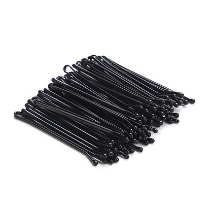 Black Clip Hairpin Boxed Hairpin Bangs Side Clip Steel Clip Plain Hair Clip Hairpin Hairpin Hairstyling Disc Hair Clip - image 5