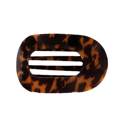Cross-border New Flat Oval Hairpin Back Head Disc Hair Grab Clip Curved Arc Design Elegant Shark Clip Hair Accessories - image 5