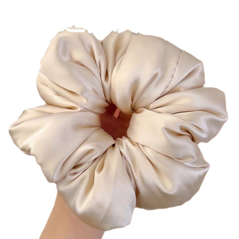 Upgraded 160g Filled Cotton Cyber Celebrity Same Pillow Sleep Hair Ring New Large Silk Filled Large Intestine Hair Ring - image 5