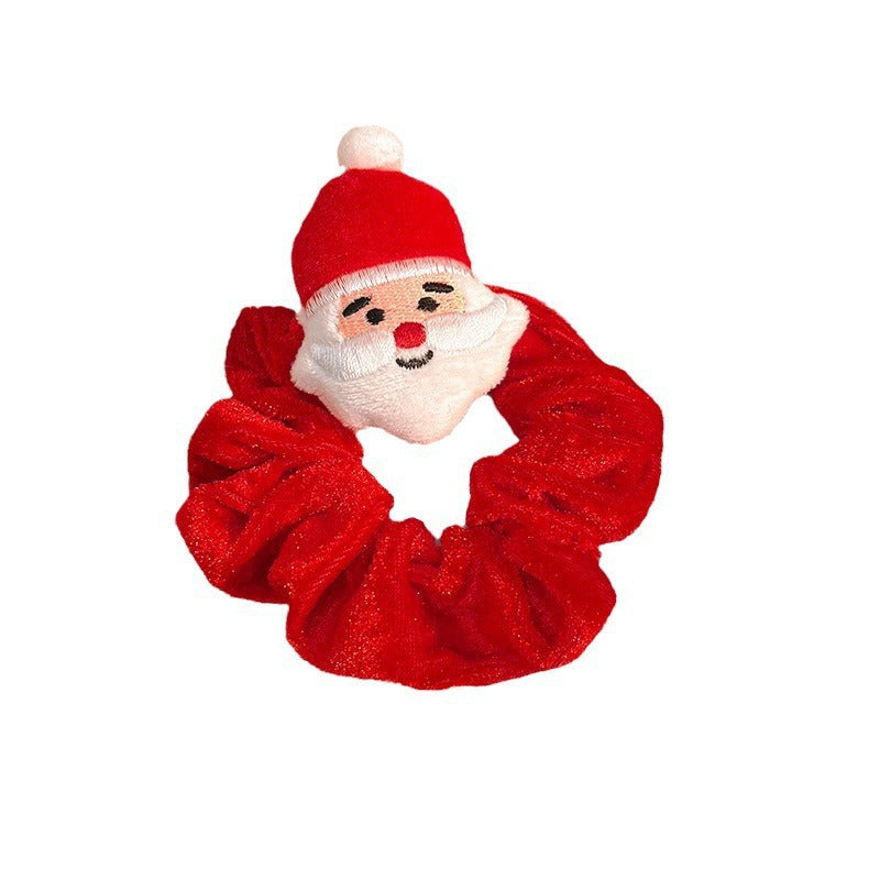 Christmas Hair Accessories, Hair Ties, Cute Santa Claus, Reindeer, Christmas Tree Hair Ties, Handmade Headwear - image 5