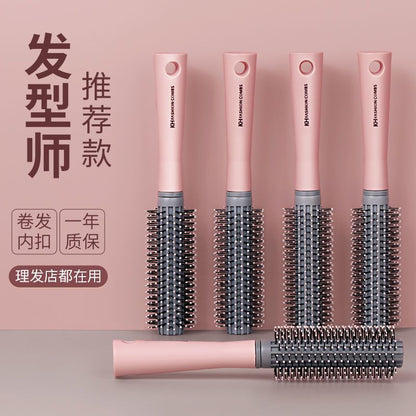 Curly Hair Comb Women's Long Hair Inner Buckle Special Household Roll Comb Fluffy Artifact Blowing Hair Straight Hair Styling Cylinder Comb - image 1