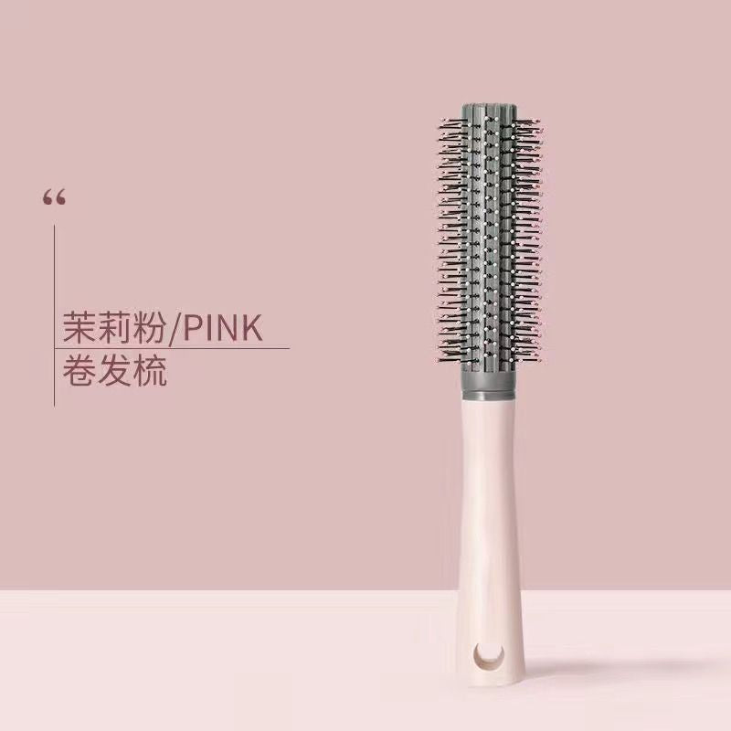 Curly Hair Comb Women's Long Hair Inner Buckle Special Household Roll Comb Fluffy Artifact Blowing Hair Straight Hair Styling Cylinder Comb - image 4