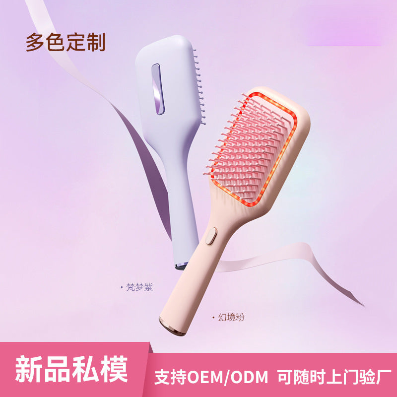 New Cross-border Electric Massage Comb Red Light Vibration Scalp Massage Portable Air Cushion Airbag Comb Scalp Medicine - image 4