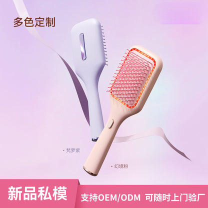 New Cross-border Electric Massage Comb Red Light Vibration Scalp Massage Portable Air Cushion Airbag Comb Scalp Medicine - image 4
