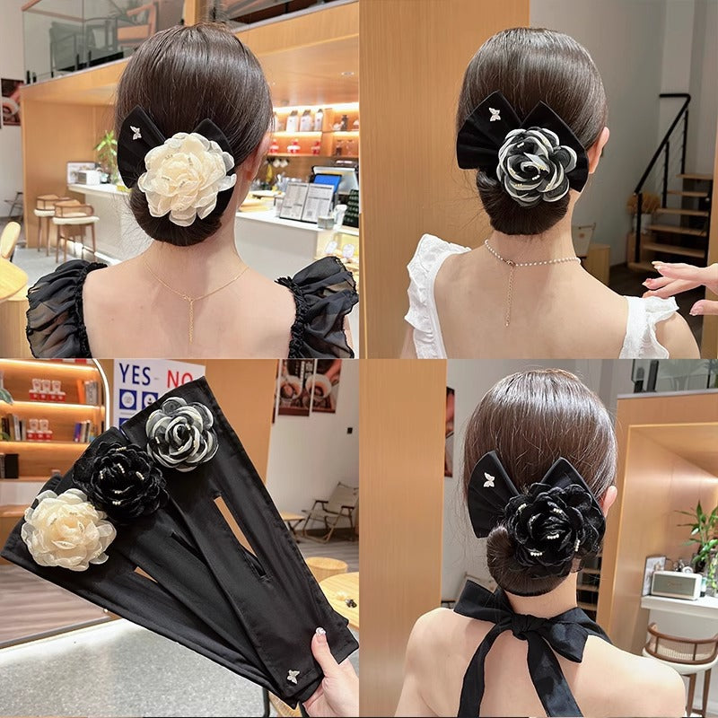 Lazy Magic Twist Clip Ball Hair Band Bow Hair Artifact Hair Accessories Hair Accessories Nine Flowers Hair Irons - image 1