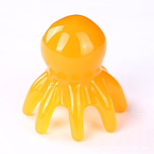 Octopus Octopus Massage Comb Head Hair Therapy Meridian Comb Massage Claw Large Wide Tooth Comb Bar Scraping Acupoint - image 2