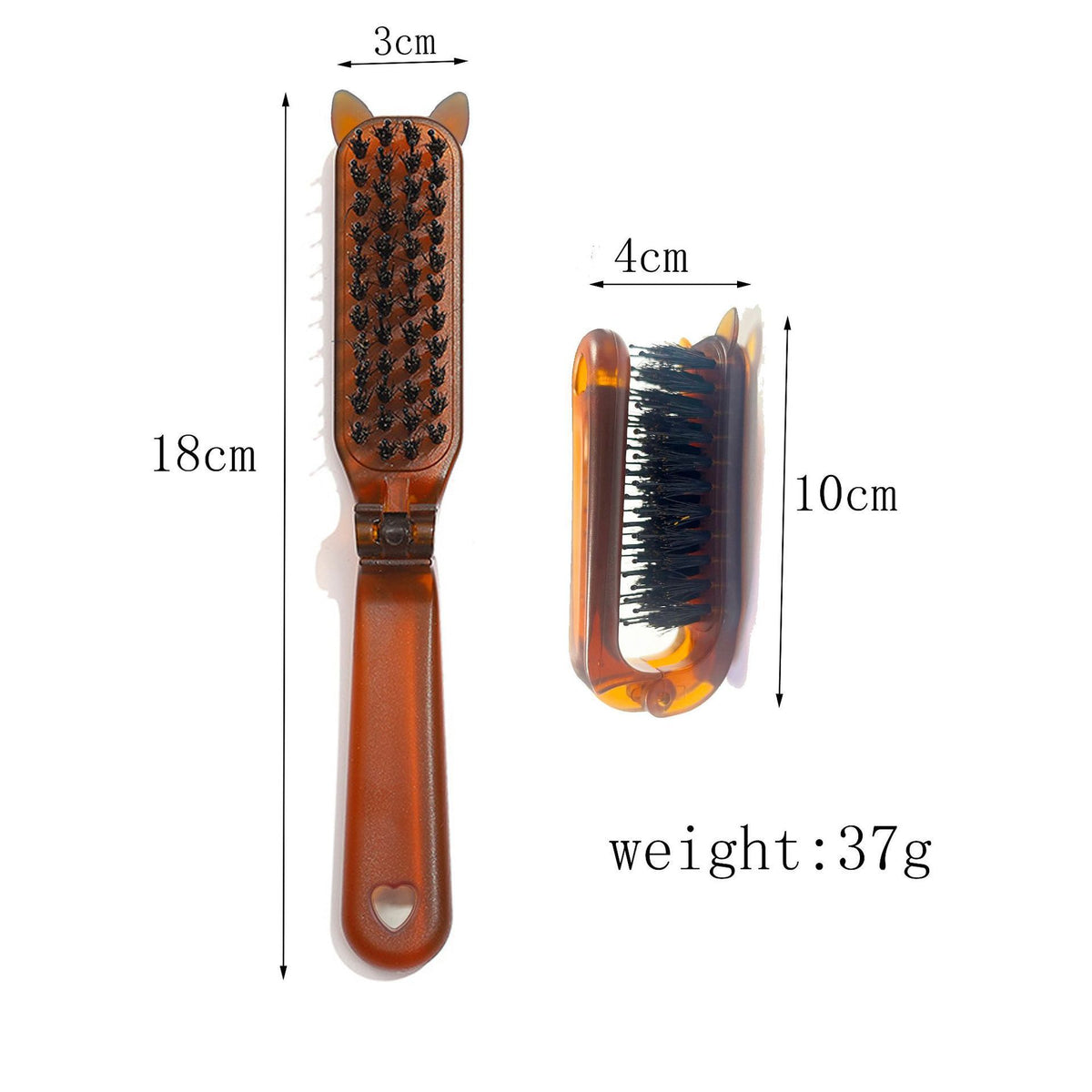 Pig Mane Comb Massage Comb Professional Head Shape Comb Barber Shop Hair Comb Portable Folding Comb Curly Comb - image 4