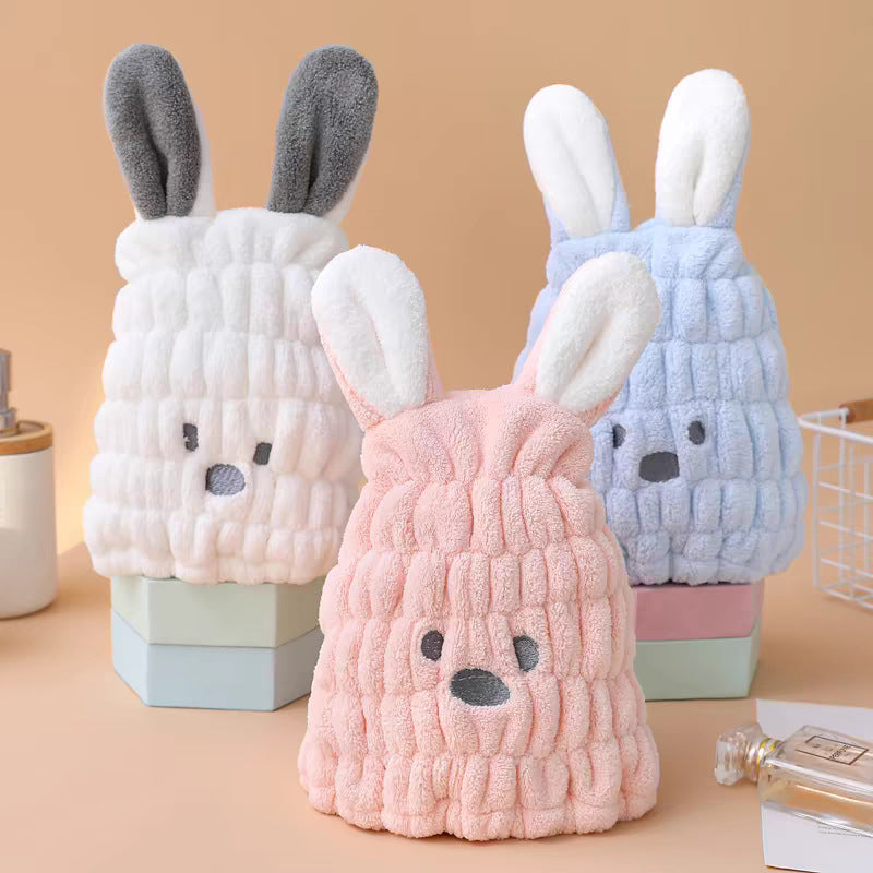 Carefully Selected Children's Hair Drying Cap, Class a Maternal and Infant Grade, Super Absorbent, Parent-Child Style, Cartoon Cute, Quick-Drying Baby Shower Ca - image 2