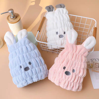 Carefully Selected Children's Hair Drying Cap, Class a Maternal and Infant Grade, Super Absorbent, Parent-Child Style, Cartoon Cute, Quick-Drying Baby Shower Ca - image 3