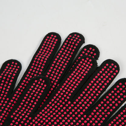 Hair Perm Silicone Heat Insulated Non-slip Hair Rod Straightener Gloves 250 Degree Heat Insulated Bead Knitted Gloves - image 4