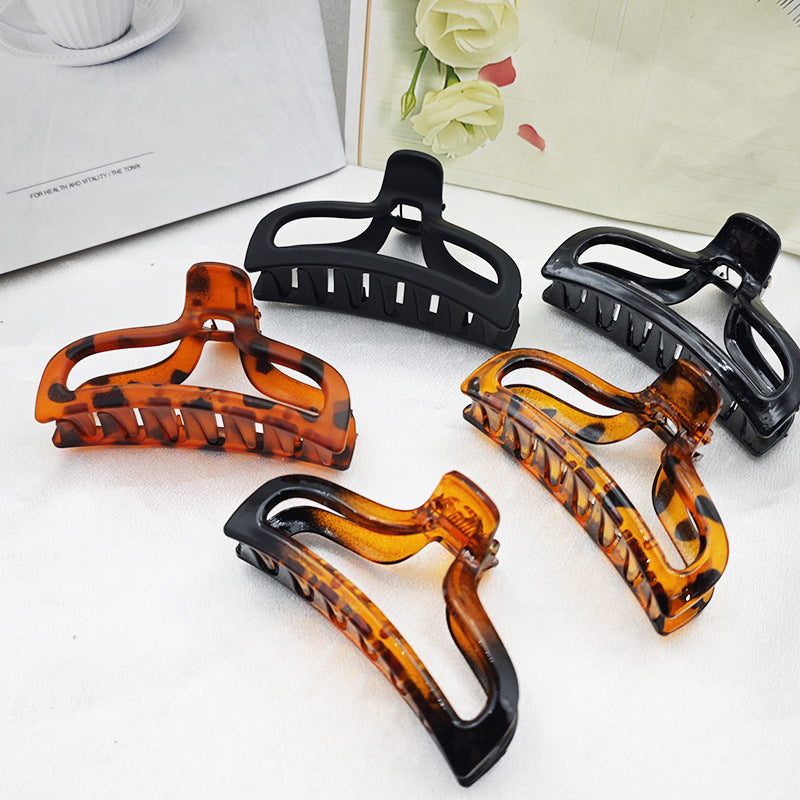 Cross-border European and American Explosions Hairpin Hairdressing Stick suit Grab Clip Simple Hair Grab New Year Accessories Hair Accessories Shark Clip Wholes - image 3