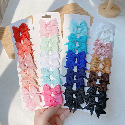 Amazon Explosions Children's Dovetail Bow Hairpin Hair Accessories Cute Joker European and American Girls Daily Hairpin 323 - image 2
