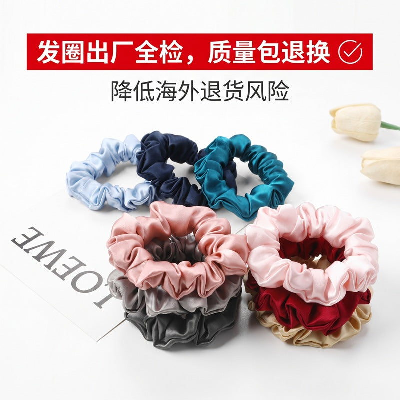 19mm Silk Hair Tie Satin Hair Tie for Women 2.5cm Silk Hairband Hair Rope Silk Hair Tie Hair Accessory - image 3