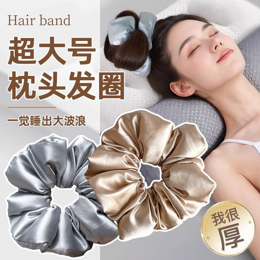Pillow Hair Ring Silk Filling Sleep Sleeping Oversized Zhang Xiaohui Pig Intestine Temperament Hair Rope Head Flower Women - image 1