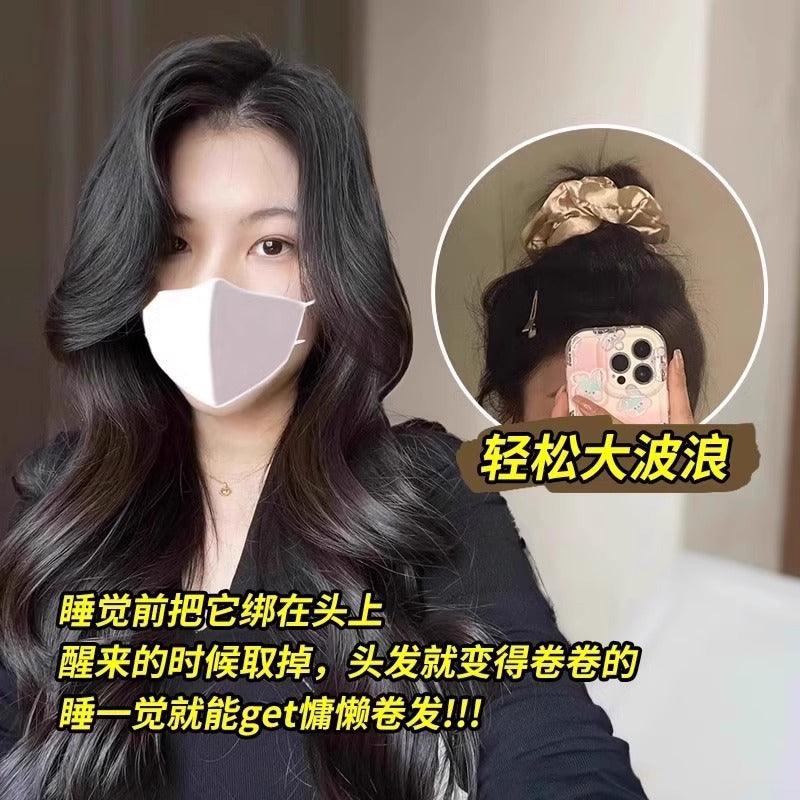 Pillow Hair Ring Silk Filling Sleep Sleeping Oversized Zhang Xiaohui Pig Intestine Temperament Hair Rope Head Flower Women - image 2