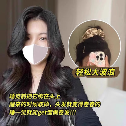 Pillow Hair Ring Silk Filling Sleep Sleeping Oversized Zhang Xiaohui Pig Intestine Temperament Hair Rope Head Flower Women - image 2