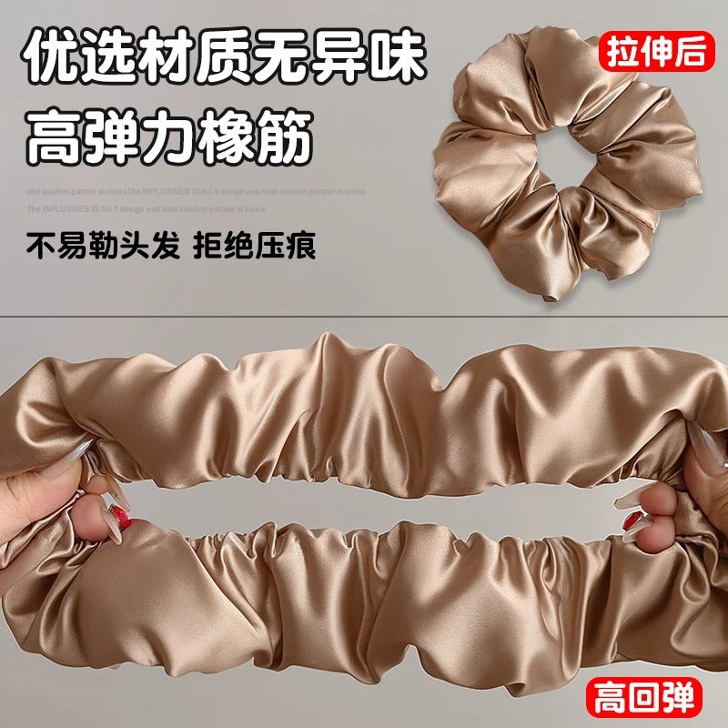 Pillow Hair Ring Silk Filling Sleep Sleeping Oversized Zhang Xiaohui Pig Intestine Temperament Hair Rope Head Flower Women - image 4