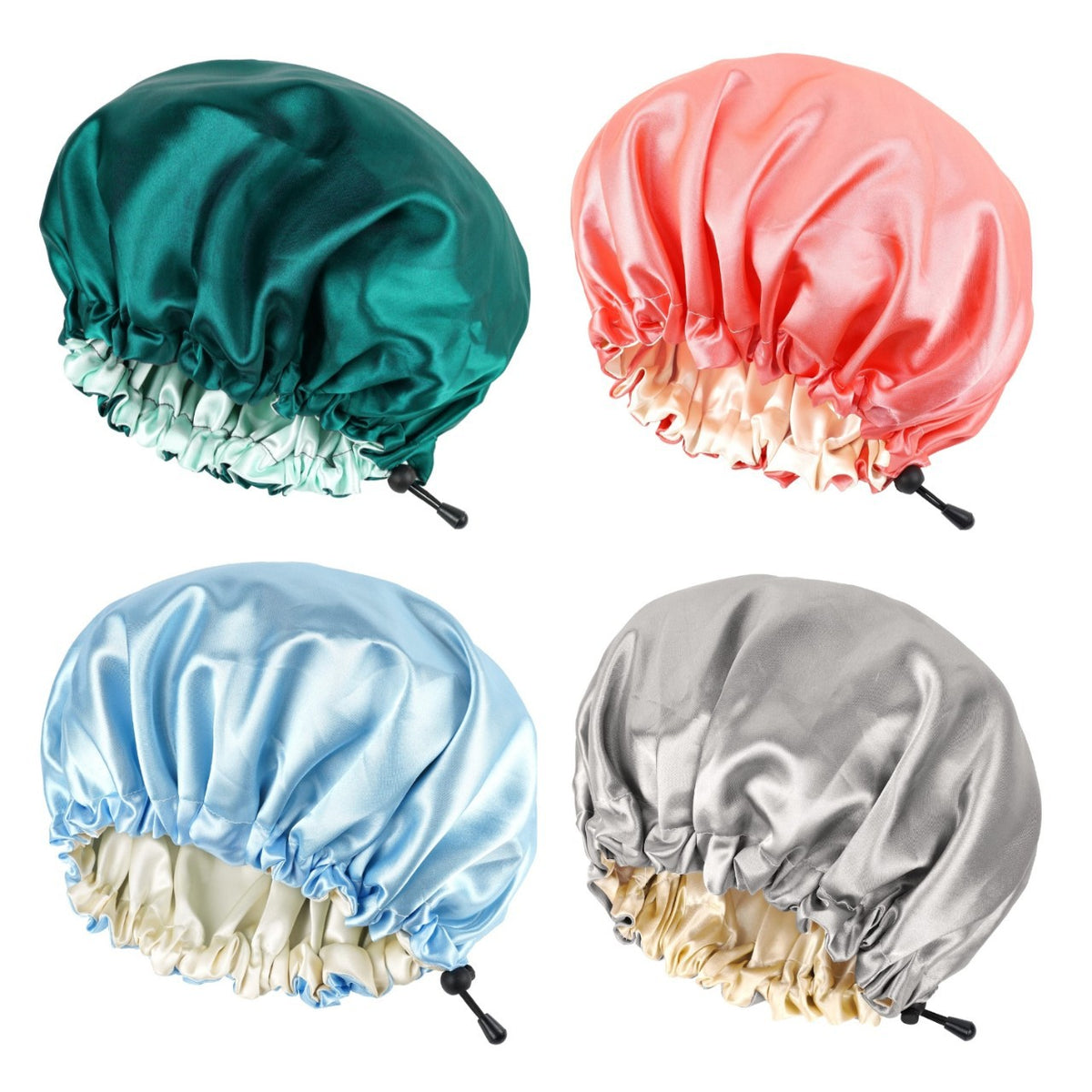 Amazon Double-Layer Sleep Cap, Upgraded Adjustable Women's Hair Treatment Cap, Soft Silk Dual-Use Hair Care Cap, Chemotherapy Cap, Sleep Cap - image 2