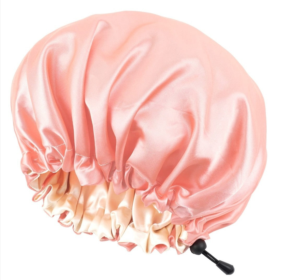 Amazon Double-Layer Sleep Cap, Upgraded Adjustable Women's Hair Treatment Cap, Soft Silk Dual-Use Hair Care Cap, Chemotherapy Cap, Sleep Cap - image 3