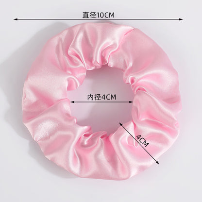 Cross-Border European and American Scrunchies in 70 Colors, Shiny Satin Hair Ties, Simple Solid Color Satin Hair Ties, High Ponytail Hair Ties for Women - image 3