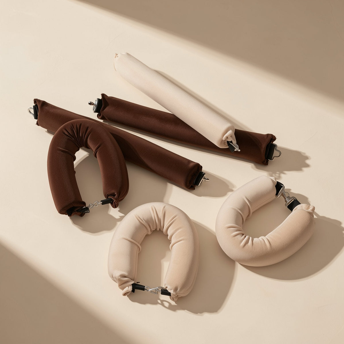 U-shaped heatless rubber curling stick with three hooks - view 5
