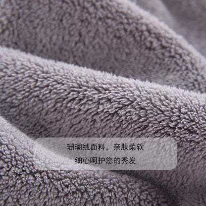 Factory Direct Sales Coral Fleece New Hair Drying Cap, Strong Water Absorption, Quick Drying, Colorfast Hair Drying Towel, Ultra-Fine Fiber - image 4