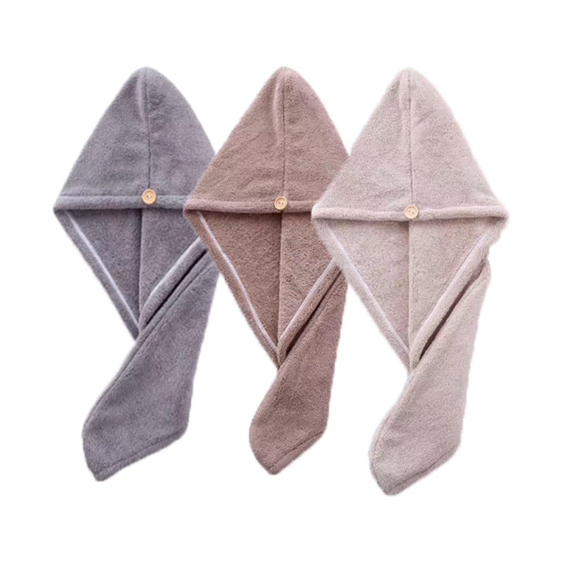 Factory Direct Sales Coral Fleece New Hair Drying Cap, Strong Water Absorption, Quick Drying, Colorfast Hair Drying Towel, Ultra-Fine Fiber - image 5