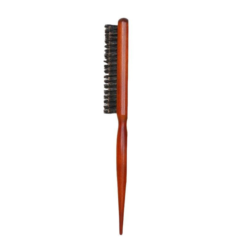 [Net Celebrity Explosions] Pig Mane Three Rows Wooden Combs Narrow Teeth Combs Hairdressing Hair Combs Styling Makeup Combs Pointed Tail Combs - image 5