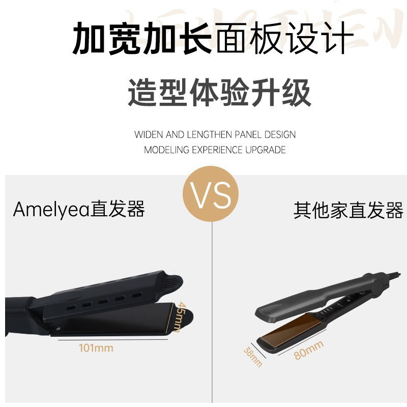 Cross-border household widened hair clip plate curling straight dual-purpose hair straightener constant temperature does not hurt hair manufacturers supply hair curling sticks - image 3