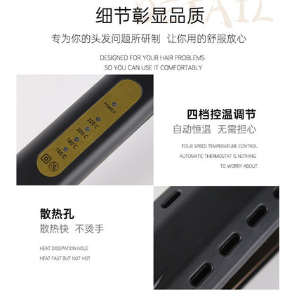 Cross-border household widened hair clip plate curling straight dual-purpose hair straightener constant temperature does not hurt hair manufacturers supply hair curling sticks - image 4