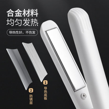 USB splint portable hair straightener wireless curling rod straight curling dual-purpose splint bangs curling iron cross-border exclusive - image 3