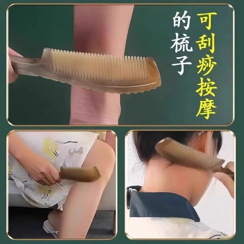 Beef tendon comb does not hurt the hair cooked glue wood comb thickened beef tendon long hair wide teeth anti-static women's special durable comb - image 3