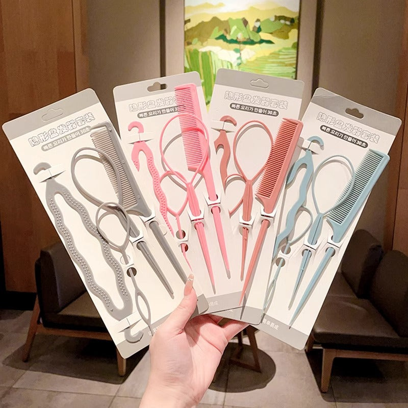 Children's Hair Braiding Tool, Hair Pulling Needle, Hair Removal Tool for Little Girls to Make Hair Styling, Easy to Use and Does Not Hurt Hair Comb for Girls - image 1