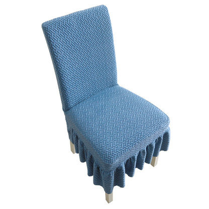 ✅A generation of hair skirt table chair cover thick half-pack chair cover universal elastic stool cover dining chair cover - image 5