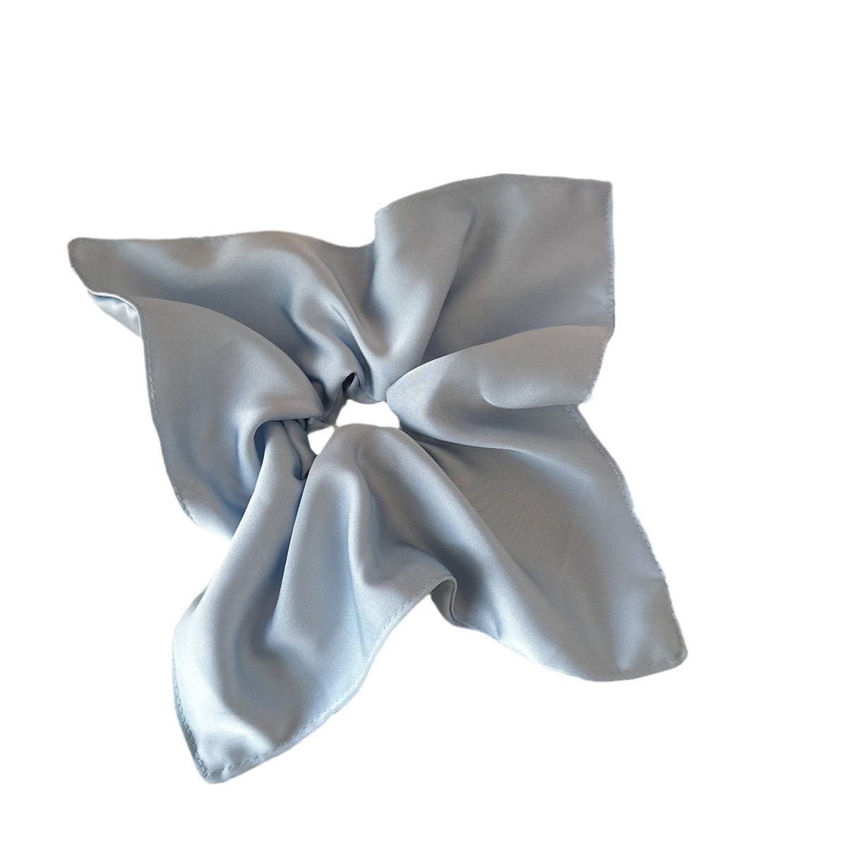 Satin Square Hair Tie with Polka Dots, Same Style as Popular Influencers, Anti-Slip Silk High-Elasticity Round Ponytail Hair Tie - image 5